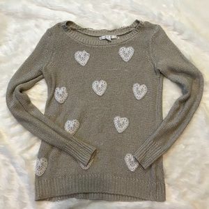 LC Lauren Conrad | Hearts Sweater